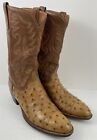 Lucchese Mens Quill Ostrich Leather Cowboy Western Boots 6429ST Size 12 B