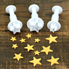 3Pcs Mini Star Fondant Decorating Biscuit Cutter Mold Cake Tools DIY Mould