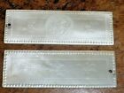 Gorgeous Pair Antique Chinese Engraved & Pierced Mother of Pearl Gaming Counters