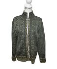 [Dale Of Norway Voss Green Wool Cardigan Sweater With Metal Clasps