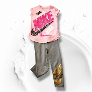 Toddler girl Nike JUST DO IT Capri leggings outfit size 4T