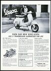 1964 Vespa 50 scooter photo moped vintage print ad