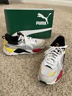 Puma RS-X Toys Running Shoes #369449-15 White/Gray/Black/Red/Yellow Men’s Sz 9.5