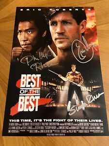 * BEST OF THE BEST 2 * signed 12x18 poster *ERIC ROBERTS, SIMON PHILLIP RHEE* 1