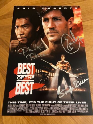 * BEST OF THE BEST 2 * signed 12x18 poster *ERIC ROBERTS, SIMON PHILLIP RHEE* 1