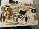 AWESOME Antique Vintage Junk Drawer Lot Curiosities Tchotchkes Kitschy Stuff
