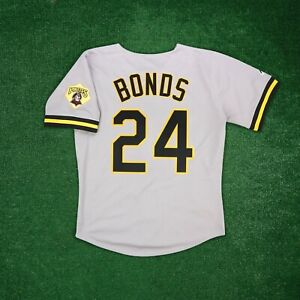 Barry Bonds 1992 Pittsburgh Pirates Men's Grey Road Cooperstown Jersey w/ Patch