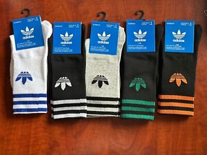 Adidas  Socks Women's Crew Socks Originals 5 Pairs Colorway Sz 5-9  Socks NWT