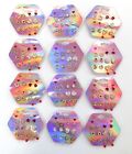 Wholesale Bulk Lot 12 Cards Assorted 6Pair On A Card Stud Earrings #6789 Favors