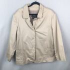 Terry Lewis Jacket Womens 2X Plus Size Tan Trench Office Career Casual Classic