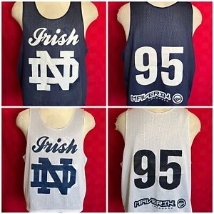 RARE ND Notre Dame Fighting Irish Game Used Team Issue LAX Lacrosse Jersey XL