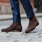Handmade Mens Chelsea boots, Mens ankle boots, Men Suede Chelsea boots, Men boot