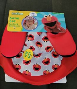 Toddler  Elmo Swim Hat And Sock Combo