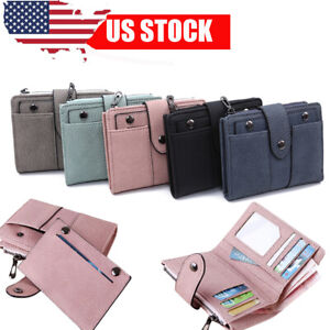 Womens Small Wallet Leather Clutch Credit Card Holder Purse Handbag Money Bag US