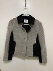 Akris Punto Back White Dot Wool Jacket US Sz 6 Blazer Career Work Outerwear nice