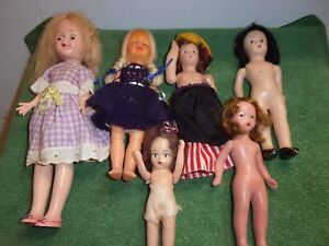 New Listing6 Cheap Dolls - Compo, Painted Bisque, Plastic