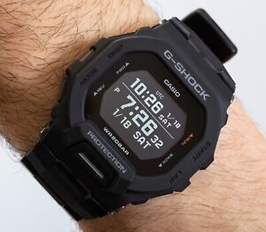 Casio Men's Digital Watch G-Shock G-Squad 200 Series Black Resin Strap GBD200-1