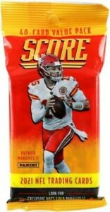 2021 Panini Score NFL Football Factory Sealed Retail Fat Value Cello Pack