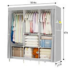 Heavy Duty Portable Closet Storage Organizer Wardrobe Clothes Rack Shelving 66in