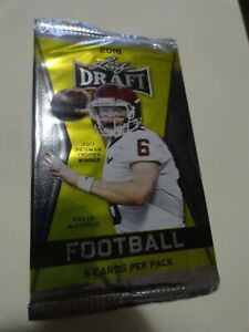 2018 Leaf Draft Football Unopened Pack - Quantity w/Free Shipping After 1st