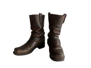 Frye Engineer Gaucho Boots Mens Size 12 M Brown Leather