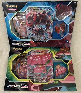 Pokémon TCG Blastoise & Venesuar VMAX Battle Box Set of 2 Sealed