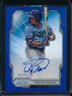 WANDER FRANCO AUTO 2019 Bowman Sterling BLUE REFRACTOR #/25 Rookie Card RC SSP
