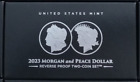 2023 Morgan, Peace Dollar Reverse Proof Set OGP - box w/ COA's only - NO COINs