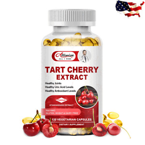 1240mg Tart Cherry Capsules - with Celery Seed - Uric Acid Cleanse,Joint Support