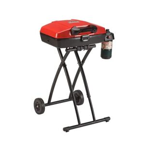 Coleman Best Seller Portable 1-Burner Propane Grill,11000 BTUs,Red,Free Shipping