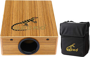 GECKO Travel Cajon Box Drum-Wooden Percussion Box Musical Instrument Cajon Box D