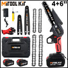 4/6inch Mini Handheld Chainsaw Cordless Electric Chain Saw Tool Set With Battery