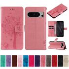 Tree Cat Leather Flip Wallet Phone Case Cover For Google Pixel 8 Pro 7 6 4XL 3A