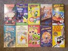VHS Lot Cartoons Veggietales Rugrats Muppet Babies Tale Spin Jetsons Bugs Bunny