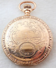 BEAUTIFUL ANTIQUE 16s GOLD FILLED HUNTER POCKET WATCH CASE PARTS