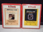 Vintage LOT OF 2 -  SEALED JOHNNY CASH 8-Track Tapes Country Classics 1970's