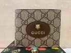 Gucci Wallet Beige GG Supreme Signature Canvas Tiger
