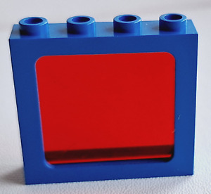 LEGO Window 1x4x3 Blue Disc Transparent Red 3855 4033 Accessories 6986 6955