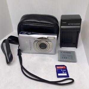 Canon PowerShot IXUS 105/SD 1300 IS 12.1MP Digital Camera - Silver Ready to Use!