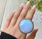Moonstone Ring Handmade 925 Sterling Silver Statement Promise Ring All Size MK43