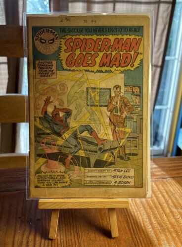 Amazing Spider-Man #24 Front coverless Lee Ditko art Goes Mad ! Marvel Comics
