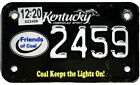 2020 Kentucky FRIENDS OF COAL MOTORCYCLE License Plate #2459 No Reserve