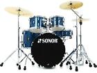 Sonor AQX Studio 5-piece Complete Drum Set - Blue Ocean Sparkle