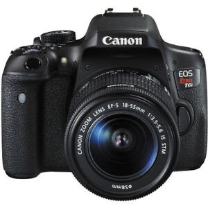 MINT Canon EOS Rebel T6i / 750D Digital Camera EF-S 18-55mm IS Lens (2 LENSES)
