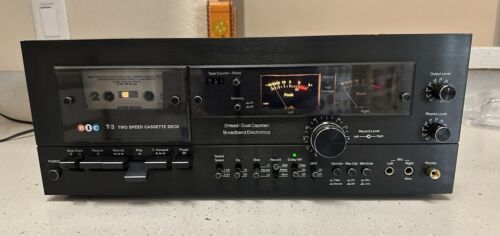 BIC T-3 Audiophile Stereo Cassette Deck 2-Speed 3-Head Tested Works