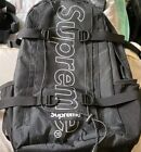 FW18 Supreme backpack Water And Abrasion Resistant Reflective Black Bag