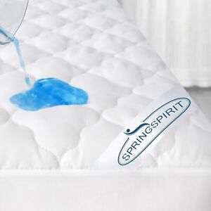 Waterproof Quilted Mattress Cover Pad Protector All Sizes Absorbent Topper