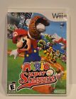 Mario Super Sluggers (Nintendo Wii, 2008) NO GAME, Case and Manual Only EUC