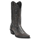 Men's Brown Burnished Brown Leather Snip Toe Cowboy Boots-5 day delivery