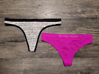 LOT 2 Victoria’s Secret Pink Size Medium Panties Panty Thong